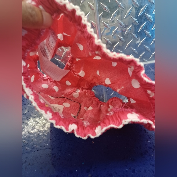 Tiny Tillia by Avon cow polka dots diaper cover Pink and White - Picture 5 of 9